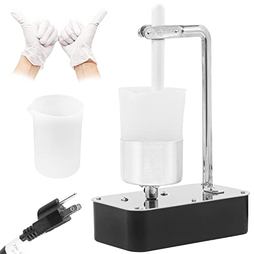 QXCSF Epoxy Resin Mixer, 200ml Large Capacity Electric Tumble Mixer Stainless Steel Stirrer Tumbling Machine with Mixing Stick and 2 Silicone Cups, - WoodArtSupply