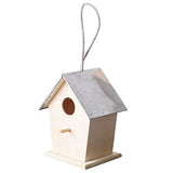 BESPORTBLE Outdoor Bird House Hummingbird Nest Garden Hanging Bird Nest Cottage Bird House Unfinished Wood Birdhouse Craft Wood Bird House Hanging BESPORTBLE
