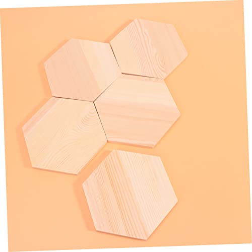 COHEALI 20 Pcs Unfinished Wood Cutout Shapes Ornament Kits for Kids Wood Cutouts for Crafts Unfinished Wood Cutouts Unfinished Wood Shapes Wood COHEALI