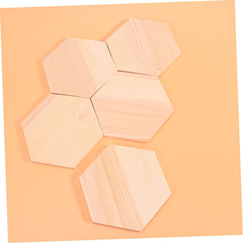 COHEALI 20 Pcs Unfinished Wood Cutout Shapes Ornament Kits for Kids Wood Cutouts for Crafts Unfinished Wood Cutouts Unfinished Wood Shapes Wood