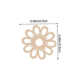 COHEALI 100pcs Pieces Wooden Slices for Centerpieces Crafts Small Flowers for Crafts Christmas Cutouts Craft Wood Slices Wooden Flowers for Crafts COHEALI