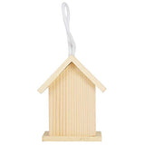 Meiyya Unfinished Birdhouse to Paint for Birdwatching with Perch, MoistureResistant Bird Nests, 3Pcs Birds Supplies Wooden Bird House for Swallows Meiyya