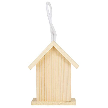 Meiyya Unfinished Birdhouse to Paint for Birdwatching with Perch, MoistureResistant Bird Nests, 3Pcs Birds Supplies Wooden Bird House for Swallows Meiyya