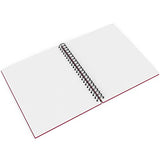 Arteza Hardcover Sketchbook, 9 x 12 Inches, 100 Sheets — 200 Pages, Pink Cover, Spiral-Bound 68-lb Drawing Pad, Art Supplies for Drawing with Dry ARTEZA