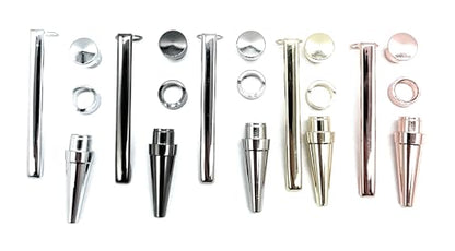 Slimline Pen Kit for Wood Turning || 10 Pack with Multiple Finishes || 7mm  Twist Pen Kit