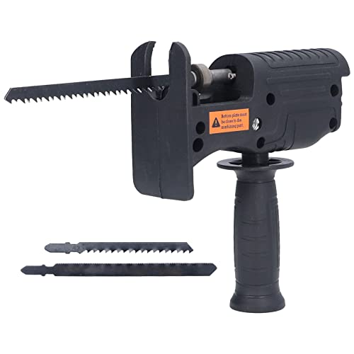Reciprocating Saw, Electric Reciprocating Saw Handheld Reciprocating Saw Electric Hand Saw Electric Drill Accessories For Woodworking, Household, Qinlorgo
