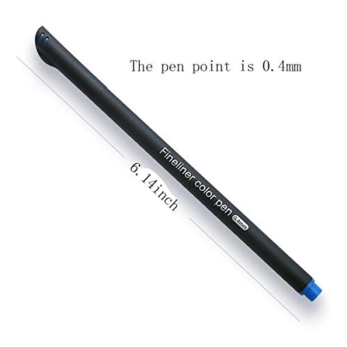Yansanido 100 Pcs 100 Colors Fine Point Line Drawing Pens, 0.4mm of Pen Point for Painting, School and Office Supplies (100 colors) Yansanido
