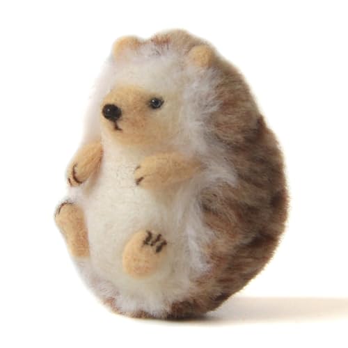 Feltsky Hedgehog Needle Felting Kit for Beginners Easy Steps to Make with Everything, Christmas for Mom, Grandma, Kids Feltsky