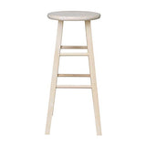 IC International Concepts International Concepts Round Top Stool-29 Seat Height, Unfinished Stool, 29-inch IC International Concepts