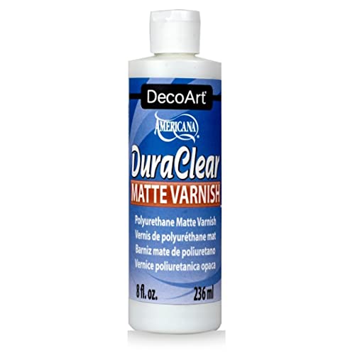 DecoArt DuraClear Varnish 8oz Matte, 8 Fl Oz (Pack of 1) - WoodArtSupply