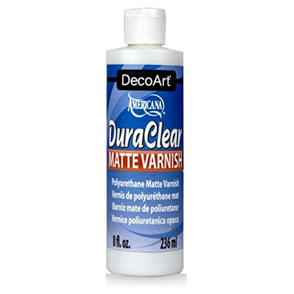 DecoArt DuraClear Varnish 8oz Matte, 8 Fl Oz (Pack of 1) - WoodArtSupply