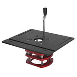 Alvinlite Router Lift Kit Manual Lifting Router Lift System Kit Router Table Saw Insert Base Plate for Router Plates and Lift Systems(Black) Alvinlite
