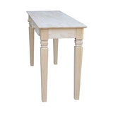 International Concepts Java Sofa Table with 2 Drawers, Unfinished IC International Concepts