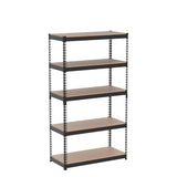 HOMEDANT Z-beam 5-Tier Laminated Heavy Duty Metal Shelving Unit Adjustable Garage Storage Utility Rack Shelves Organization Multipurpose Shelf HOMEDANT