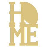 Home Football Cutout Unfinished Wood Football Decor Door Hanger Sports Theme MDF Shaped Canvas Style 1 (12") Diverse Woodworking