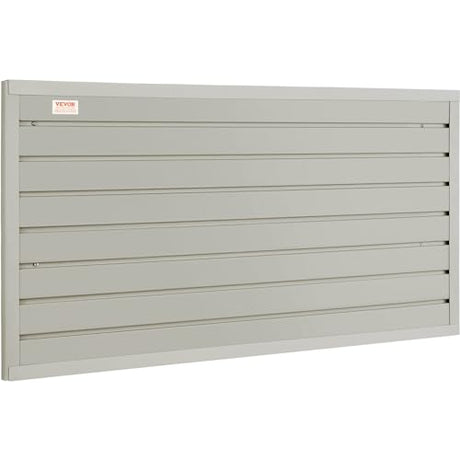 VEVOR Slatwall Panels, 4 ft x 1 ft Gray Garage Wall Panels 12"H x 48"L (Set of 2 Panels), Heavy Duty Garage Wall Organizer Panels Display for Retail VEVOR