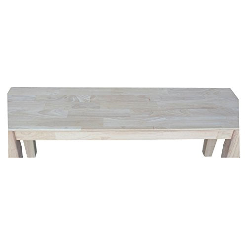 International Concepts Shaker Style Bench, Unfinished IC International Concepts