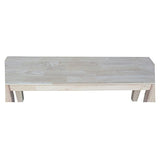 International Concepts Shaker Style Bench, Unfinished IC International Concepts