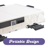 Falling in Art Airtight Paint Palette, 24-Well Storage Palette Box with Thumb Grip, Leakproof Travel Palette Case for Watercolor, Acrylic Paints, Falling in Art