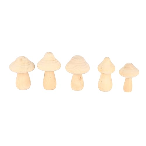 12pcs Unfinished Wooden Mushrooms - DIY Handcrafted Wooden Mushroom Painting Craft Kit for Home Decor Restokki