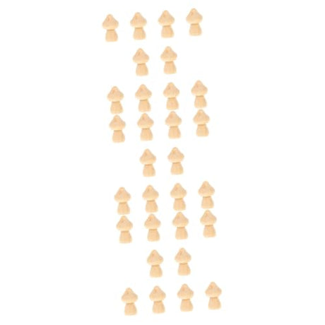 COHEALI 30 Pcs DIY Wooden Ornaments Peg Doll Family Wooden People Unpainted Wooden Figurines Peg Doll Wood Bodies Unfinished Wooden Pegs Nativity COHEALI