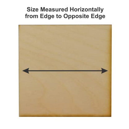 Unfinished Square Wood Cutout Available in a Variety of Sizes and Thicknesses (1/8" Thick, 1 Inch (Package of 40)) - WoodArtSupply