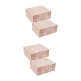 COHEALI 40 Pcs Wood Tools Wooden Plank for Crafts Unfinished Wood Block DIY Wooden Building Blocks Craft Wood Wooden Craft Plank Small Wooden Block COHEALI