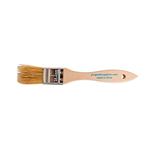 Pro Grade - Chip Paint Brushes - 24 Ea 1 Inch Chip Paint Brush Light Brown Pro Grade