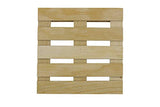 Creative Hobbies 6-Pack Mini Wood Pallet Coasters for Beverages, Hot and Cold Drinks, Mini Building Blocks Stacking, DIY Crafts, 4" x 4" x 11/16" Creative Hobbies