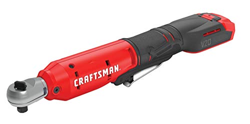 CRAFTSMAN V20 Cordless Ratchet Wrench, 3/8 inch Drive, 300 RPM, up to 35 ft-lbs of Torque, Bare Tool Only (CMCF930B) Craftsman