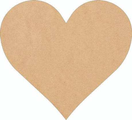 Wooden Valentine Heart 7 Inch Shape, Unfinished Wood Love Heart Craft Cutout, Blank Door Hanger NEXTCraft