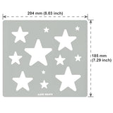 Aleks Melnyk #206 Metal Stencil for Jewelry, Shape Earring Star Cutouts Stencil, Lapidary Template for Cabochons, Jewelry Making Templates, - WoodArtSupply