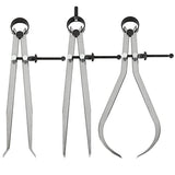 Acrux7 3pcs 8 Inch Long Spring Caliper Set, Carbon Steel Outside Divider Caliper Compass, Calipers Measuring Tool for Wood Turning Lathe Projects Acrux7