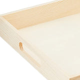 Multicraft Imports WS410 5-Piece Paintable Wooden Trays with Handles, 6-5/8 by 13-Inch to 10-1/8 by 16-1/8-Inch Multicraft Imports