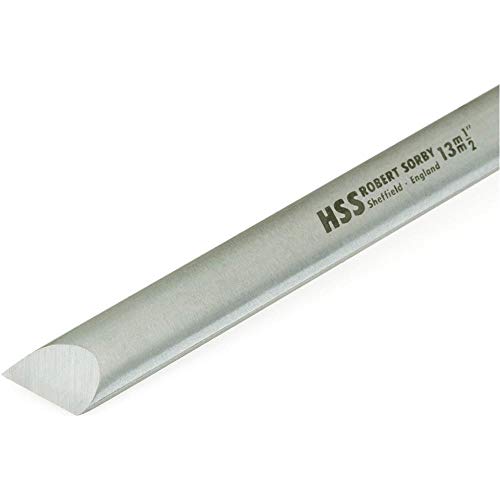 Robert Sorby # 809H 1/2” Oval Skew Lathe Turning Tool Overall Length 16 1/4" HHS 809H-1/2 - WoodArtSupply