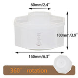 kaileyouxiangongsi Desk Organizer, 360-Degree Rotating Multi-Functional Pen Holder, 5 Compartments Desktop Stationary Organizer, Home Office Art kaileyouxiangongsi