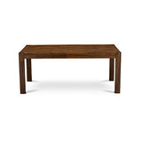 East West Furniture LM7-0N-T Lismore Dining Room Rectangle Rustic Wood Table, 40x72 Inch, Walnut East West Furniture