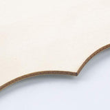 JANOU 3pcs Unfinished Wood Sign Blank Hanging Wooden Plaque DIY Craft Project Wood Sign with Rope Door Wall Art Decorative, Style 1, 9x6.5'' JANOU