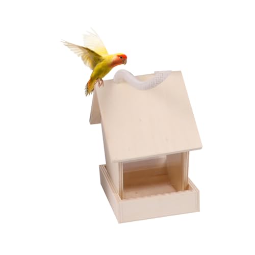 SEWOART 3 Pcs Bird Houses for Outside Kit Kids Kits Bird Boxes Garden Outdoor Birds Accessories Mini Birdhouse Birds Hut Bed Unpainted Birdhouse DIY - WoodArtSupply