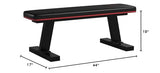 Marcy Deluxe Versatile Flat Bench Workout Utility Bench with Steel Frame SB-10510, Black, 19.00 x 17.00 x 44.00 inches MARCY