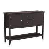 Giantex Buffet Sideboard, Wood Storage Cabinet, Console Table with Storage Shelf, 2 Drawers and Cabinets, Living Room Kitchen Dining Room Furniture, Giantex