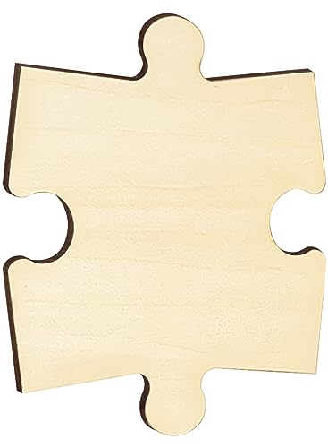 Blank Puzzle Round Shape with 38 Pieces to Draw on, Each Piece is
