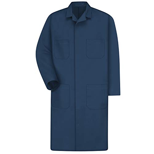 Red Kap Men's Shop Coat, Navy, 46 - WoodArtSupply