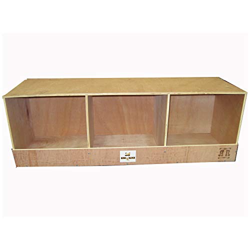 Rugged Ranch TRIPLEX RuggEgg Primitive Barn Wooden Chicken Coop Triple Nesting Egg Boxes for 3 Hens or Chickens, Natural Brown Rugged Ranch Products