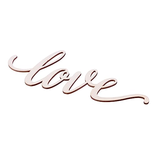 FUNOMOCYA Wood Sign Home Decor Hanging Love Wall Art Unfinished Love Words Sign Unfinished Love Sign Love Hanging Sign Signs Wood Sign Decor Love FUNOMOCYA
