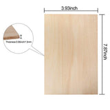 KEILEOHO 40 Pack Balsa Wood Sheets 4 x 8 x 1/16 Inch, Large Thin Wood Boards for Crafts Moisture Resistance Anti-Deformation Easy Cutting Painting KEILEOHO