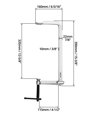 QWORK 12" Heavy Duty F Clamp, 4 Pack Drop-forged Bar Clamp, 4-3/4 Inch Throat Depth, Professional Forging Jaws, Rail, Spindle and Handle QWORK