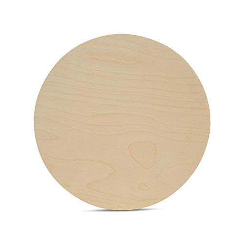 Wood Circles 11 inch, 1/4 Inch Thick, Birch Plywood Discs, Pack of 1 Unfinished Wood Circles for Crafts, Wood Rounds by Woodpeckers Woodpeckers