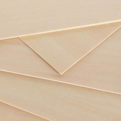 LANIAKEA 20 Pieces Plywood Sheets 8x12x1/16 Inch Rectangle Unfinished Basswood Wooden Sheets 1.5mm for Craft Hobby Model Making DIY Project, Wood - WoodArtSupply