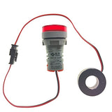 Szliyands 3pcs Digital Display AC Current Indicator, 22mm Round Head LED Current Tester 0~100A Ammeter Monitor (Red) Szliyands